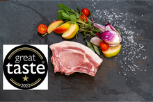 Load image into Gallery viewer, 2 x Berkshire rind on Pork Chops (Plain and Glazed options)
