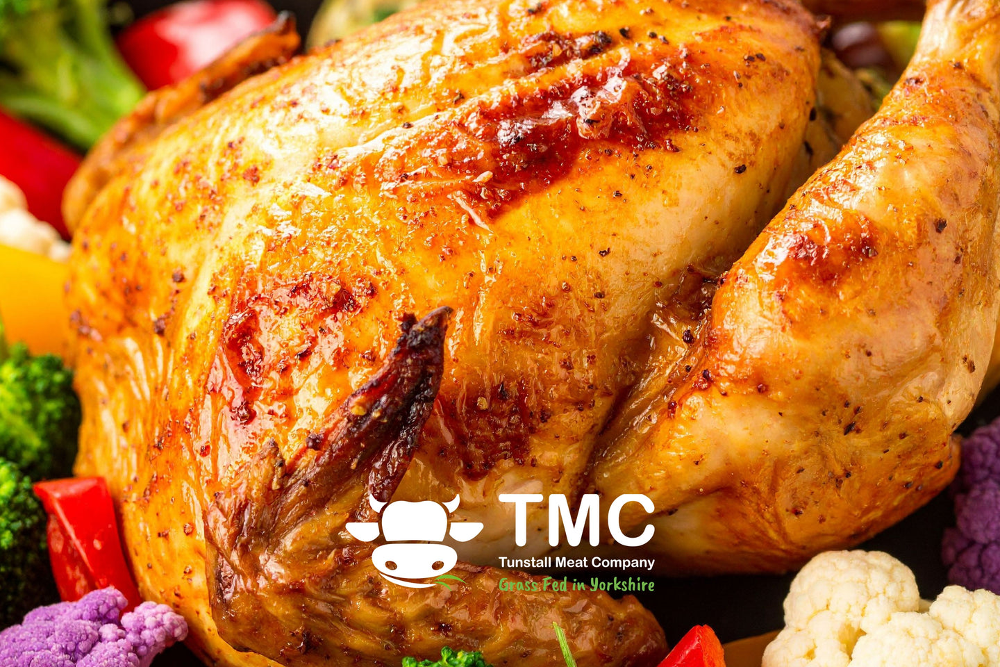 Whole, succulent Yorkshire free range whole chicken - 3.8kg (available from 19/12)