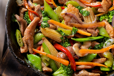 Pork Stir-Fry ,      meat only